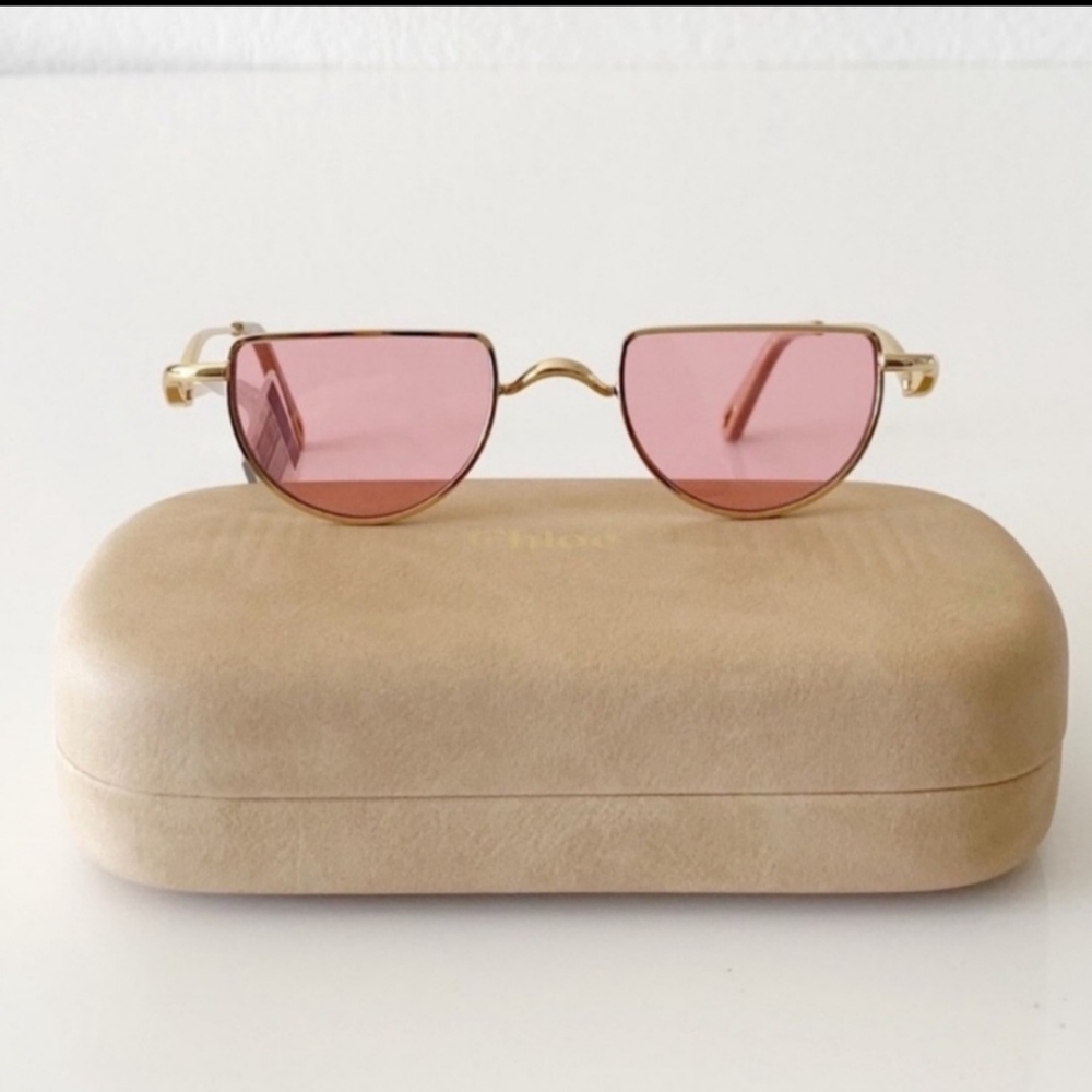 Chloe Pink Tinted Glasses - Picture 2 of 9